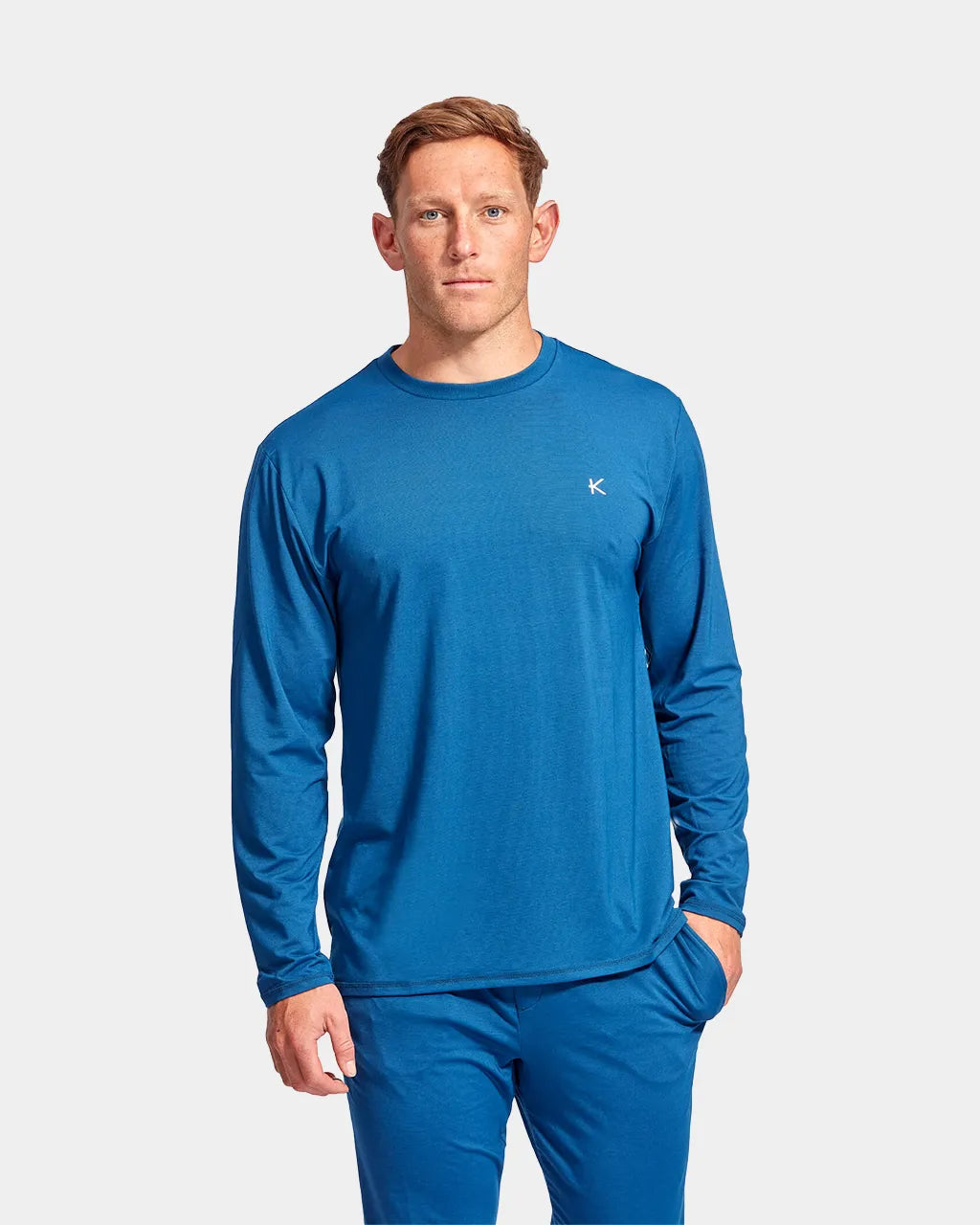 KYMIRA RECHARD Infrared Sleepwear Men's Top - Blue