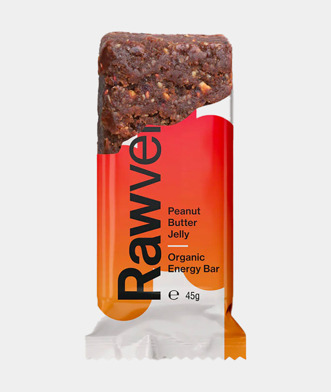 Rawvelo Peanut Butter & Jelly Organic Energy Bar Unwrapped