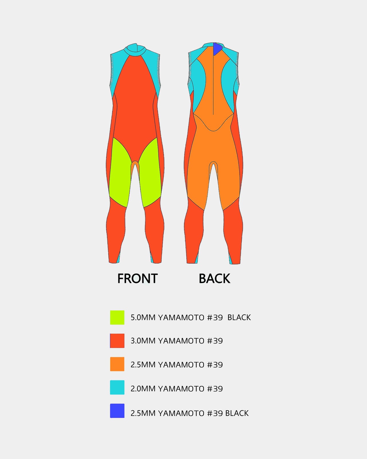 SUMARPO NOVA Men's Sleevless Wetsuit - Neoprene Guide