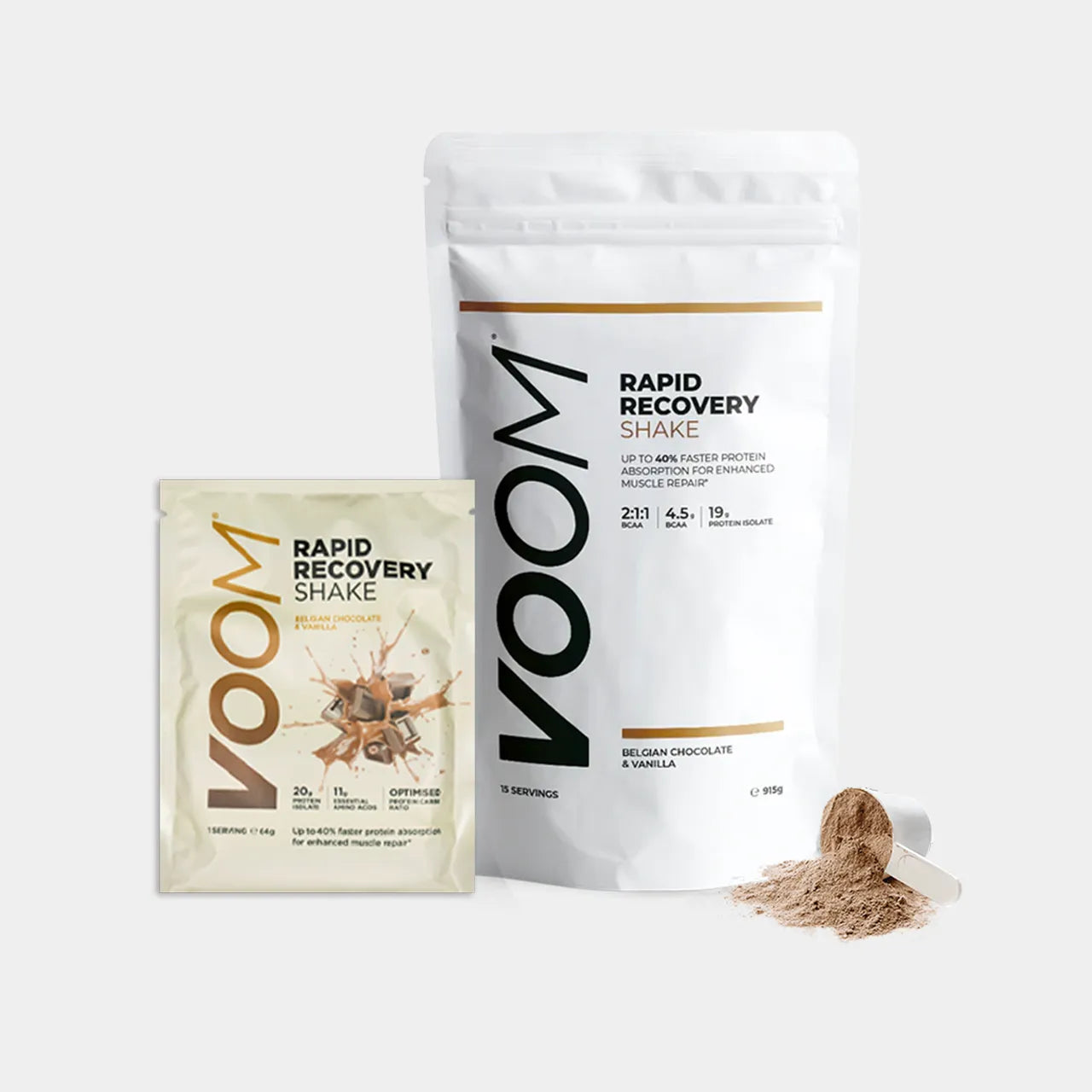 Voom Rapid Recovery Protein Powder Shake - Begian Chocolate & Vanilla