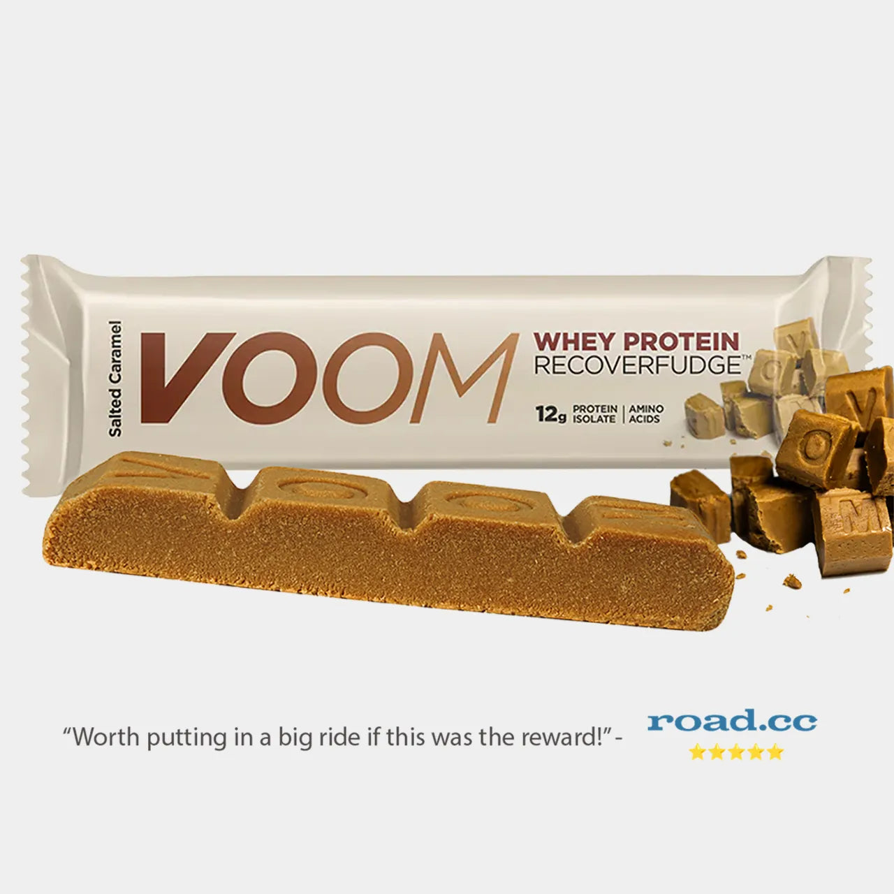 VOOM Recover Fudge Plant Protein Bar - Salted Caramel