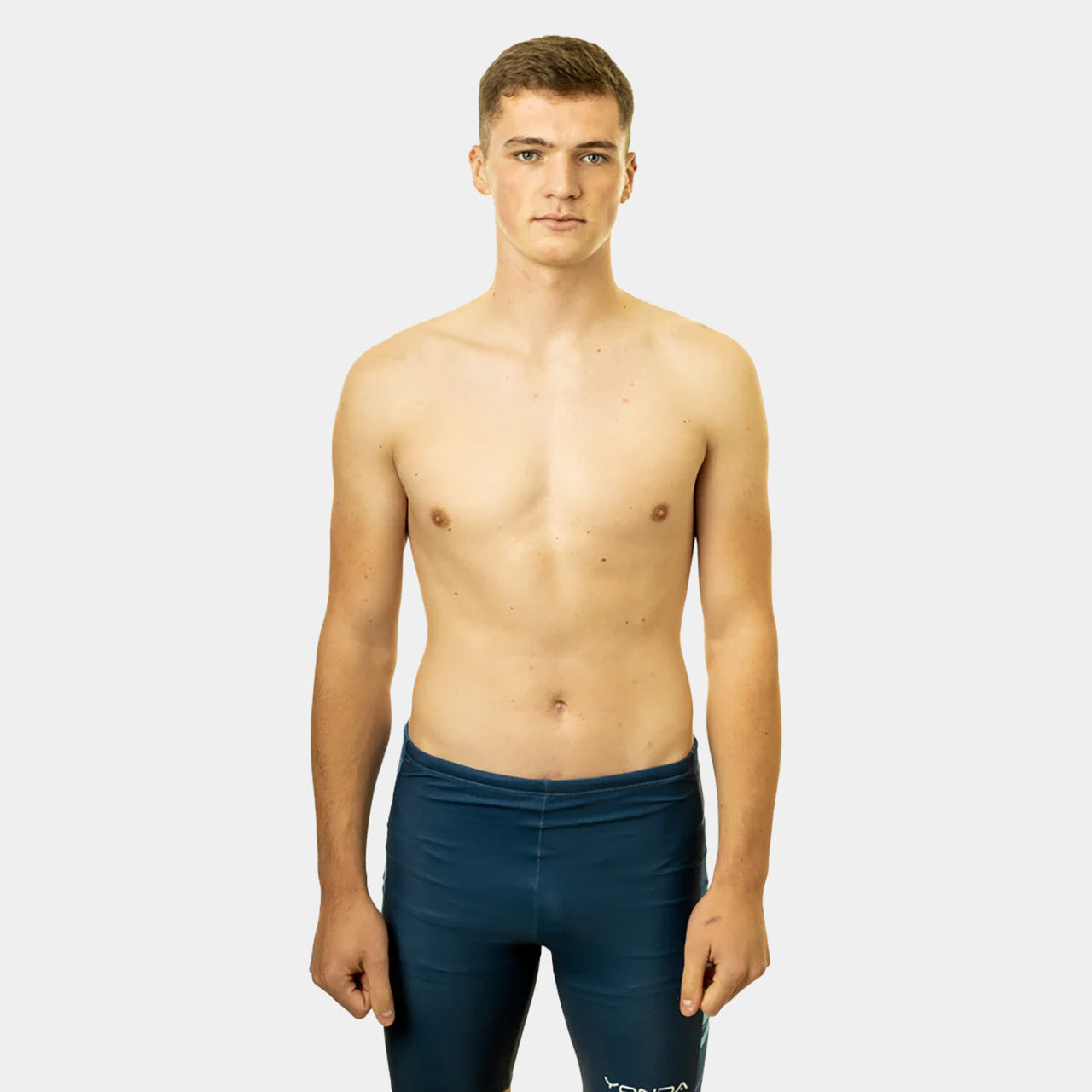 YONDA Men's Jammer Swim Shorts - Blue Abstract